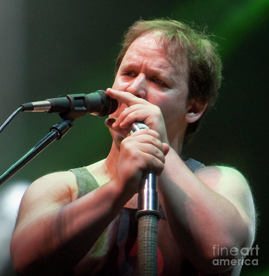 Jon Fishman with Phish Photograph by David Oppenheimer