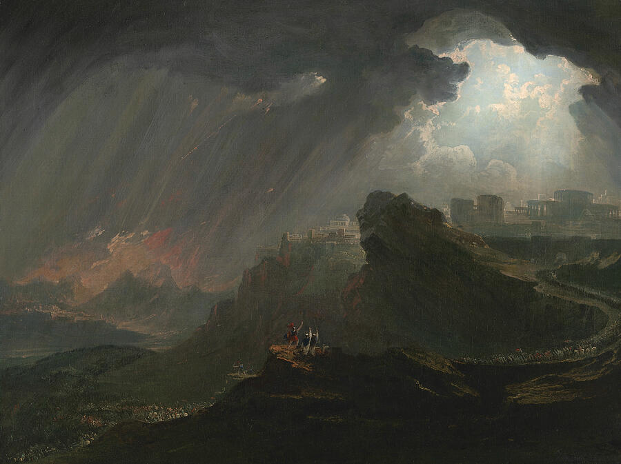 Joshua Commanding the Sun to Stand Still, from circa 1840 Painting by John Martin