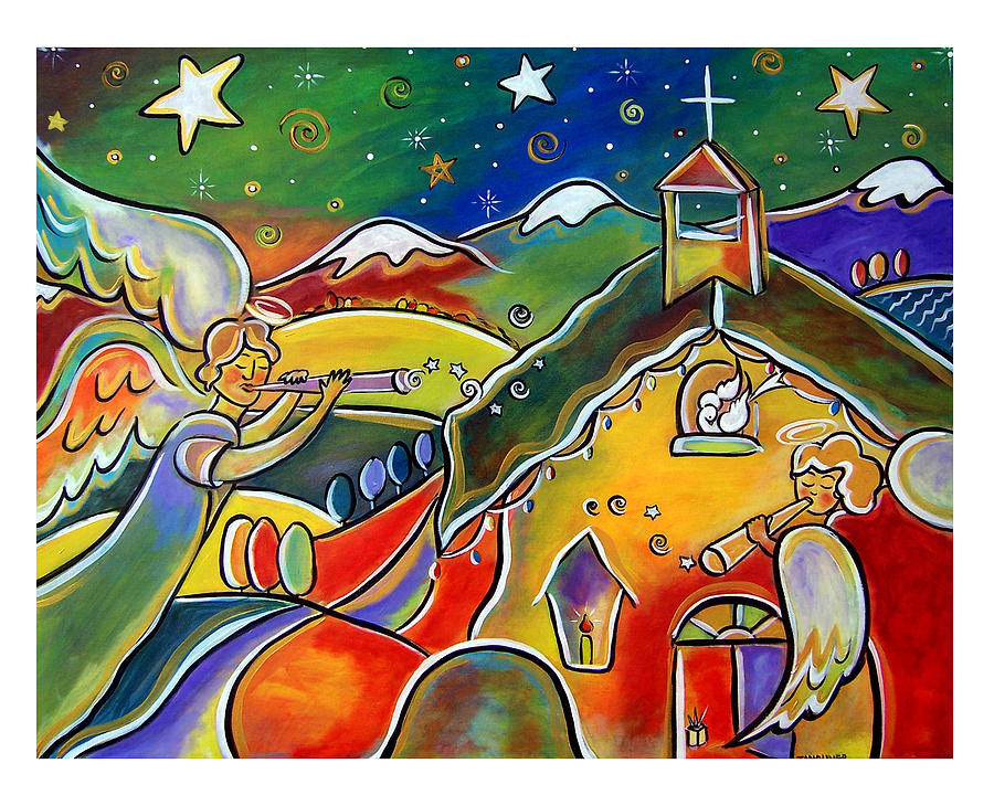 Mountain Painting - Joy to the World by Jan Oliver-Schultz