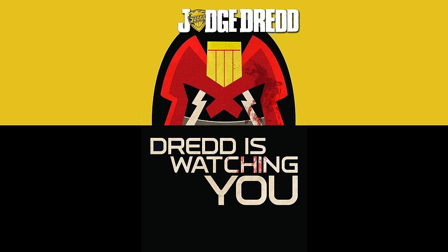 Sign Digital Art - Judge Dredd #1 by Super Lovely