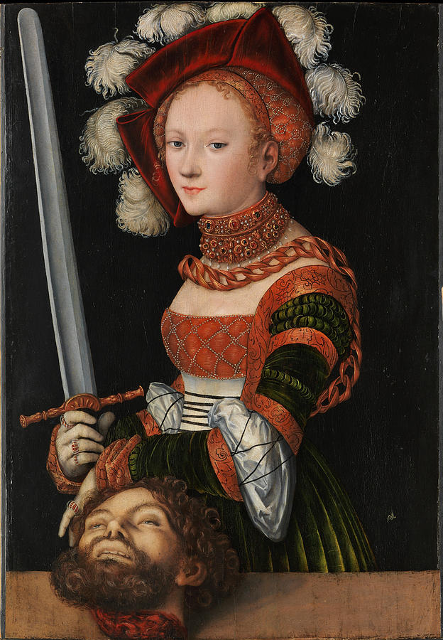 Judith with the Head of Holofernes #4 Painting by Lucas Cranach the Elder