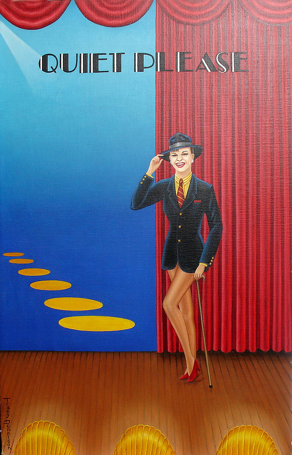 Judy On Stage #1 Painting by Tracy Dennison