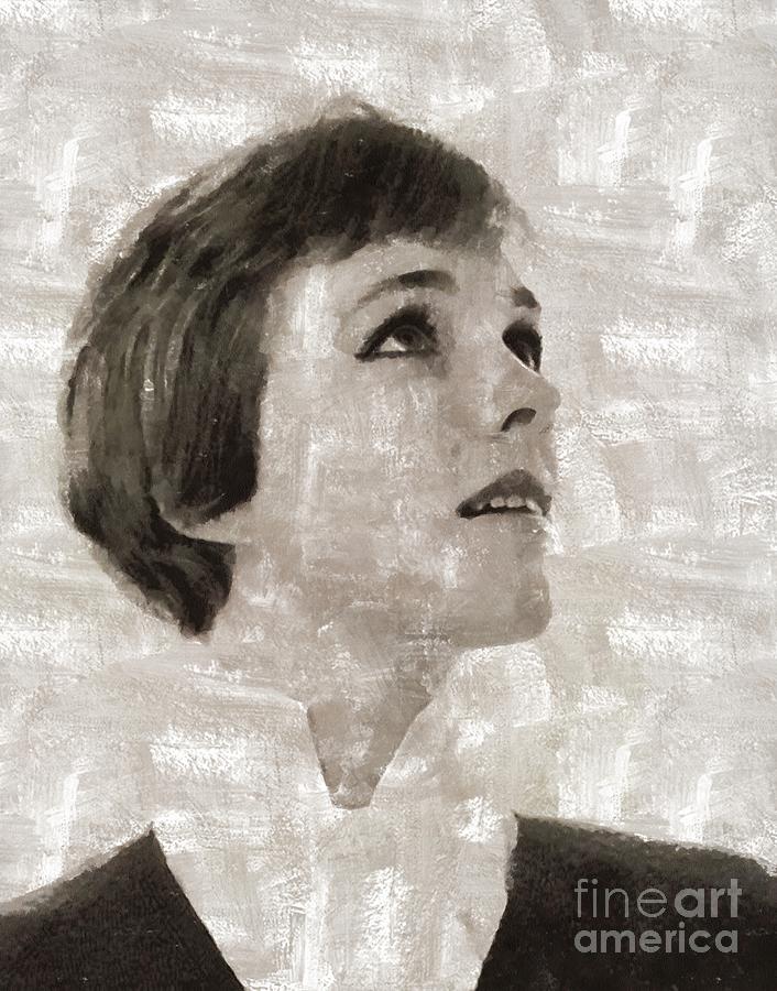 Julie Andrews Hollywood Actress Painting