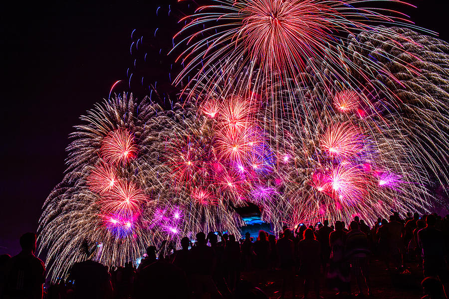 July 4th Fireworks #1 Photograph by Hisao Mogi