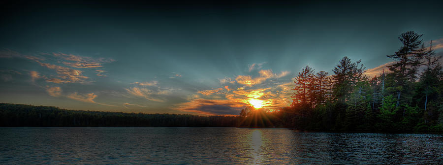 June Sunset on Nicks Lake #1 Photograph by David Patterson