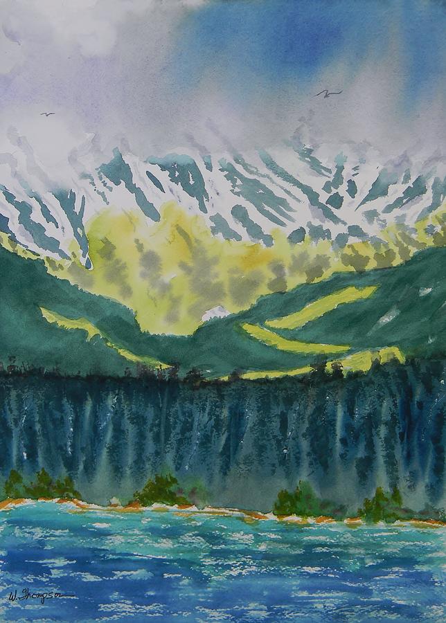 Mountain Painting - Juneau Landscape #1 by Warren Thompson