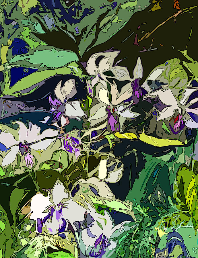Flower Painting - Jungle Orchids #1 by Mindy Newman