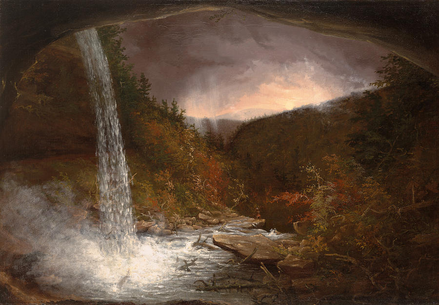 Thomas Cole Painting - Kaaterskill Falls #1 by MotionAge Designs