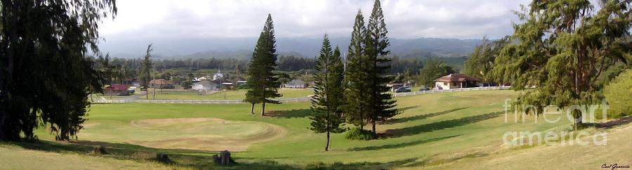 kahuku Golf Course 2 Painting by Carl Gouveia