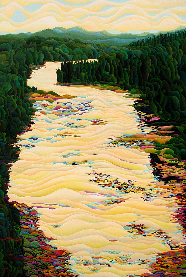 Kakabeca River Dance Painting by Amy Ferrari
