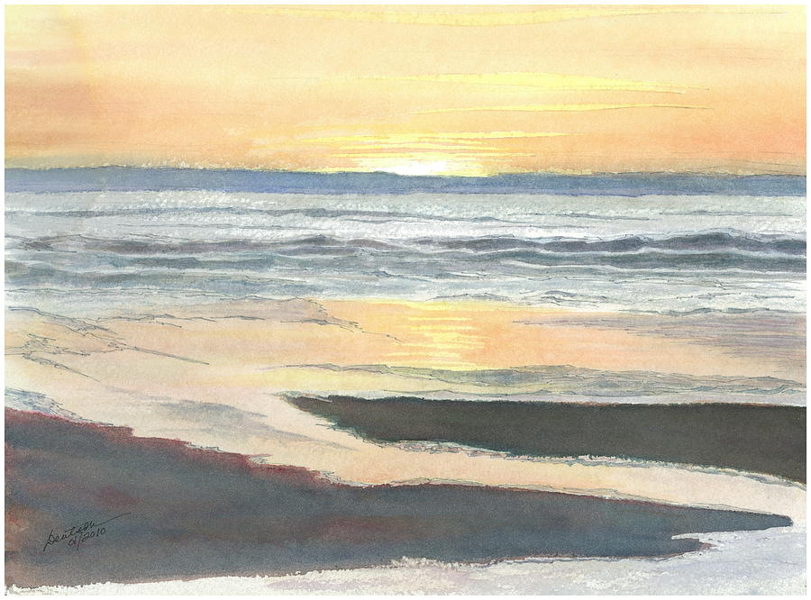 Kalaloch Sunset #1 Painting by Joel Deutsch