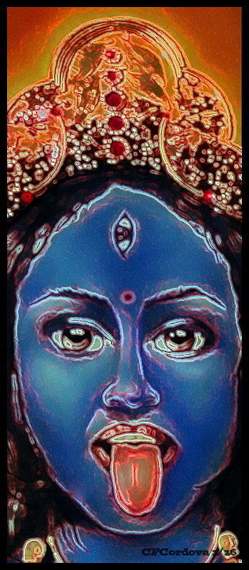 Kali - Hindu Goddess #1 Painting by Carmen Cordova