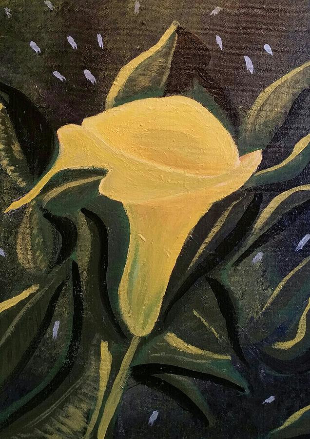Spring Painting - Kallas Lily #1 by Diann Blevins