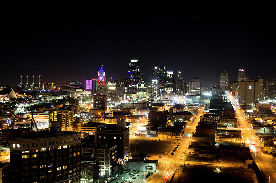 Kansas City Night time Photograph by Lamyl Hammoudi - Fine Art America