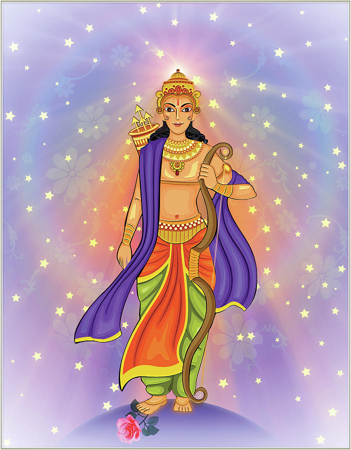 Kartikeya #1 Digital Art by Harald Dastis