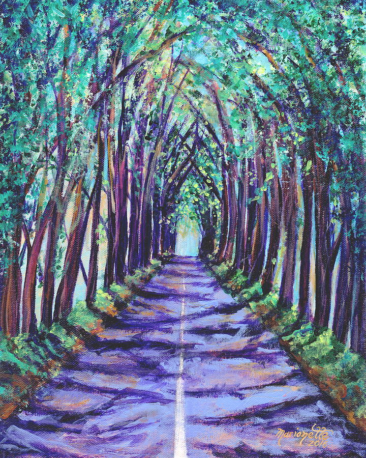 Kauai Tree Tunnel Painting by Marionette Taboniar