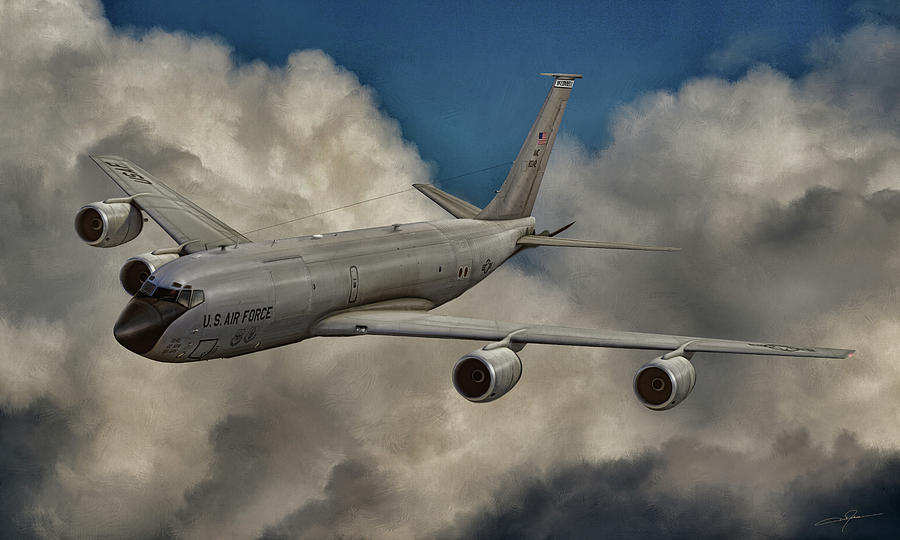 Kc-135 Stratotanker Digital Art by Dale Jackson