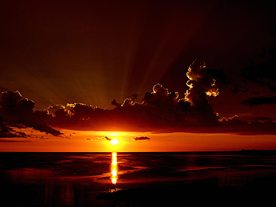 Keaton Beach Sunset #1 Photograph by Bob Johnson