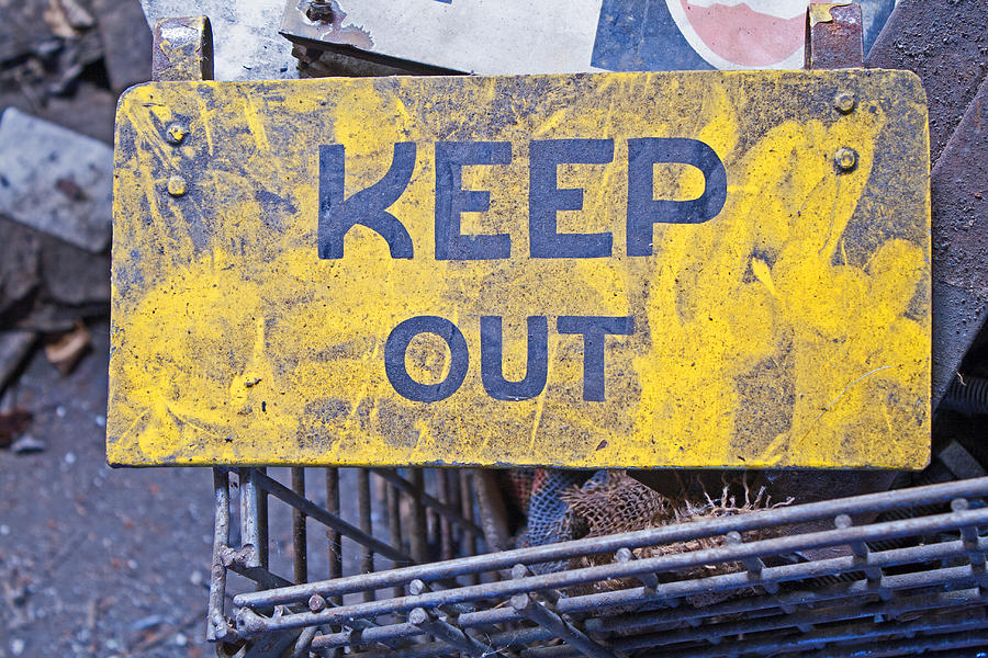 Keep Out #1 Photograph by Michael Porchik