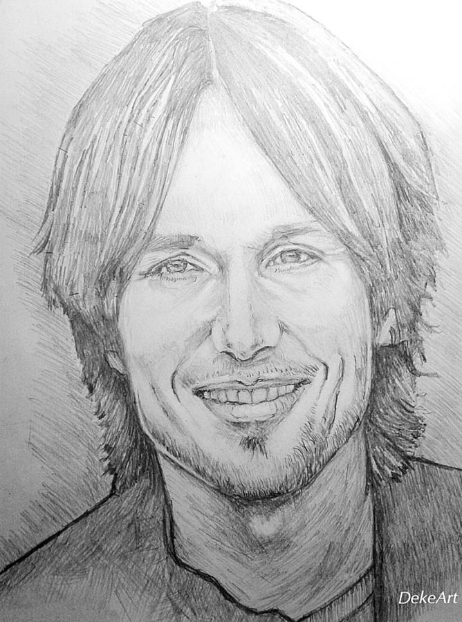 Keith Urban Drawing by Deke Strauss Fine Art America