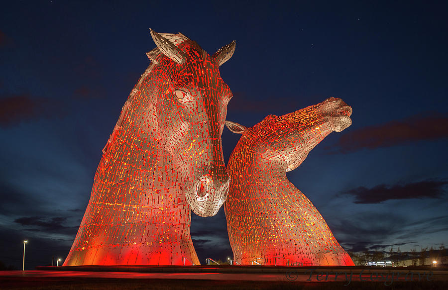 Kelpies #1 Photograph by Terry Cosgrave