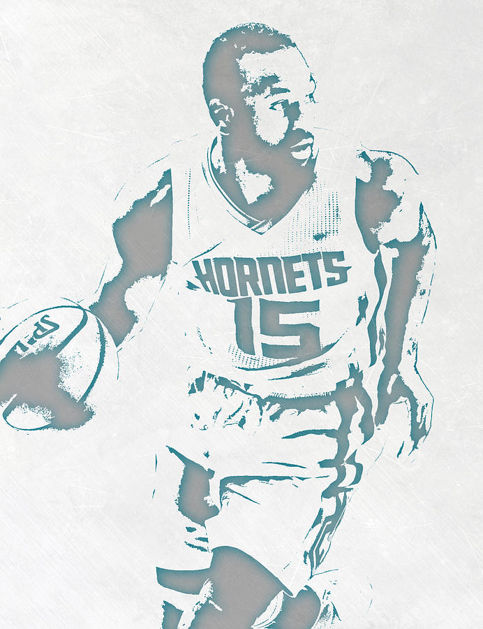 Kemba Walker Charlotte Hornets Player Art By Joe Hamilton