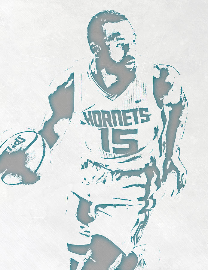 Kemba Walker Charlotte Hornets Pixel Art 3 Mixed Media by Joe Hamilton ...