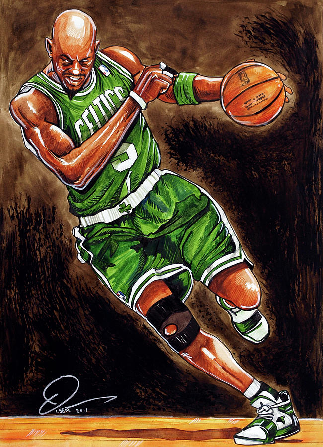 Kevin Garnett Painting by Dave Olsen