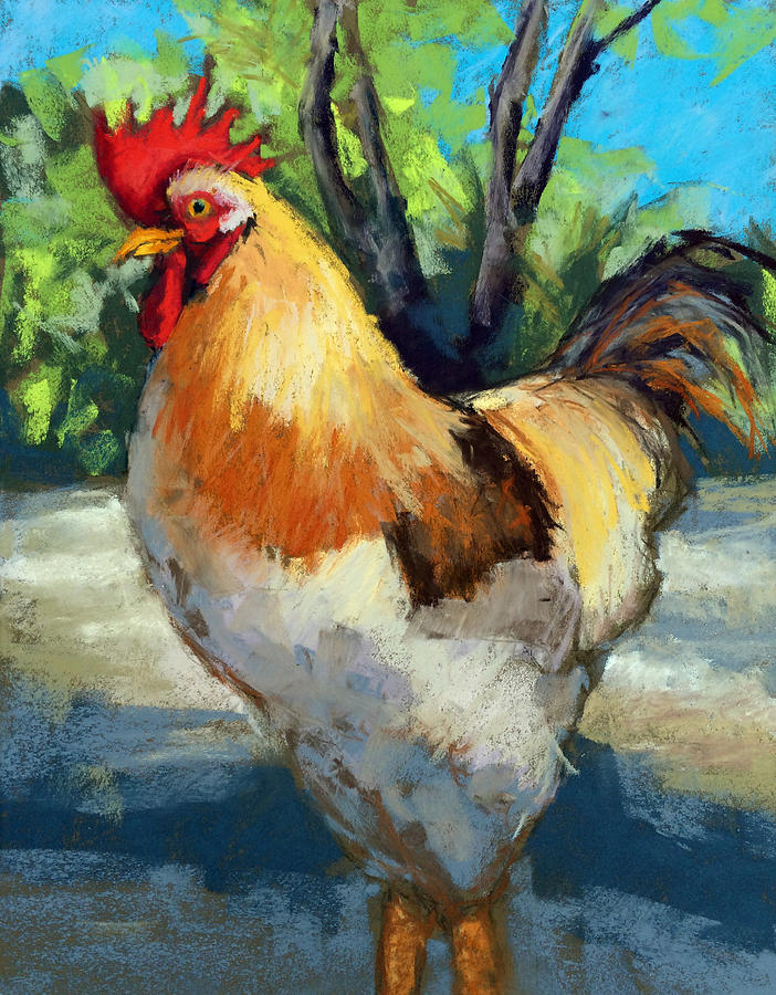 Key West Rooster Painting by Marion Corbin Mayer - Fine Art America