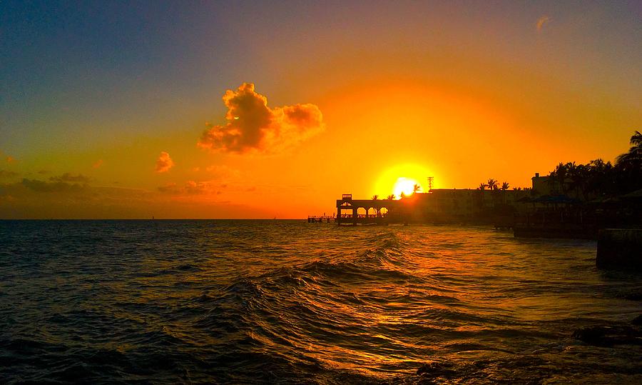 Sunset Photograph - Key West Sunset #1 by Kevin Karolewicz