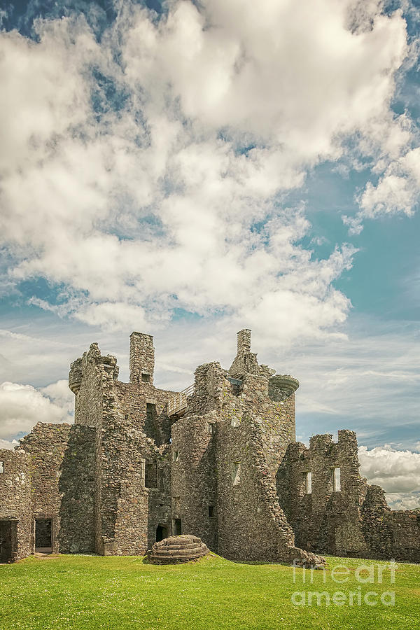 Castle Photograph - Kilchurn Castle Courtyard #1 by Antony McAulay
