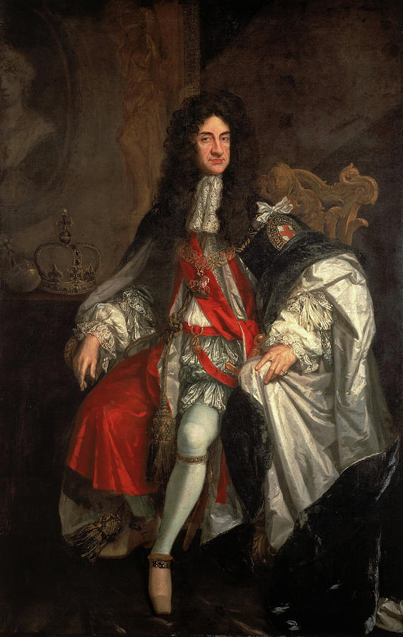 King Charles II #1 Painting by Godfrey Kneller - Fine Art America