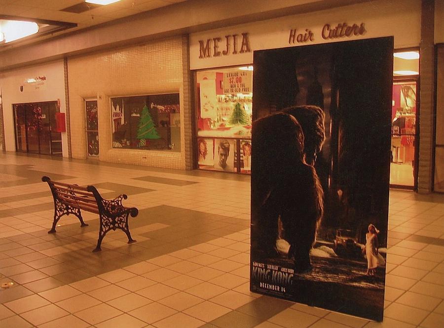 King Kong Remake Poster Mall Casa Grande Arizona Christmas 2005 #1 Photograph by David Lee Guss