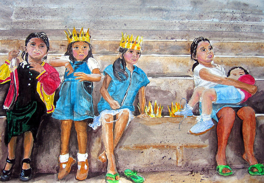 Kings Kids #1 Painting by Sarah Hornsby