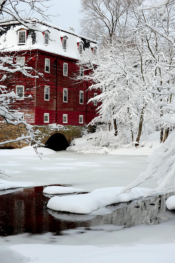 Winter Photograph - Kingston Mill #1 by Frank DiGiovanni