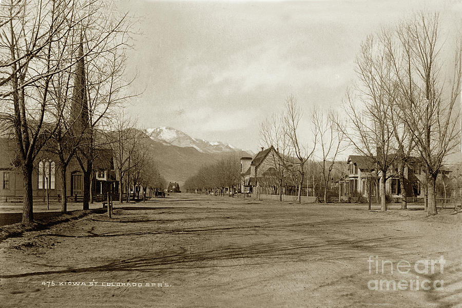 William Henry Jackson Photograph - Kiowa Street,  Colorado Springs, Colorado Circa 1880 #1 by Monterey County Historical Society