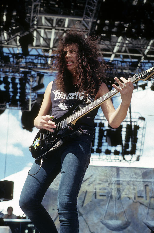 Metallica Photograph - Kirk Hammett #1 by Rich Fuscia