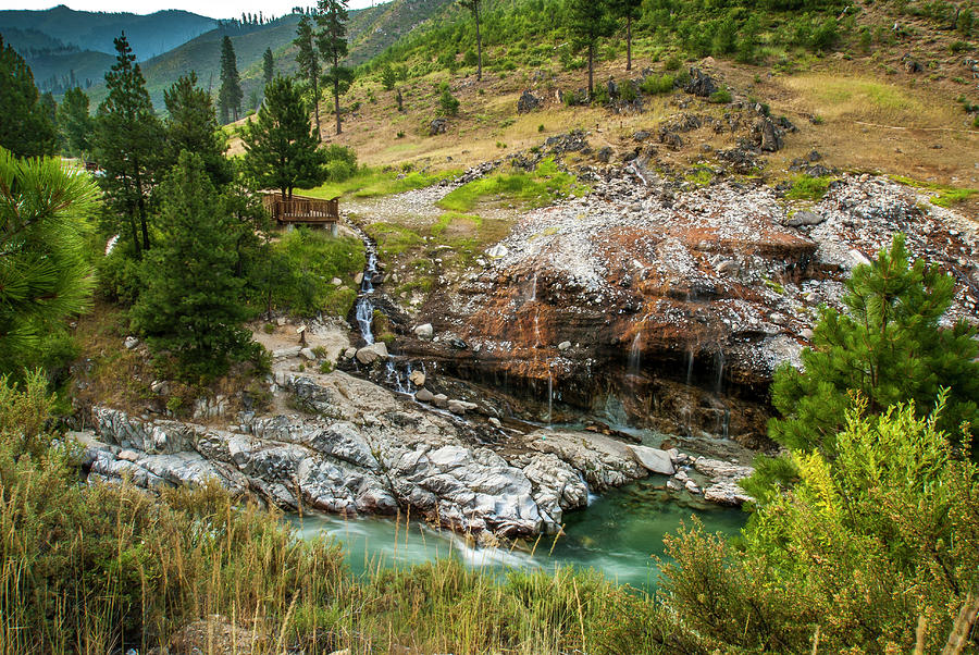 Kirkham hot springs Idaho #1 Photograph by Donald Pash