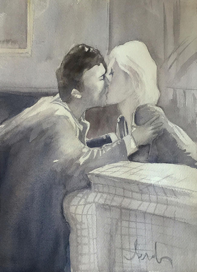 Kiss Painting by Scott Serafy