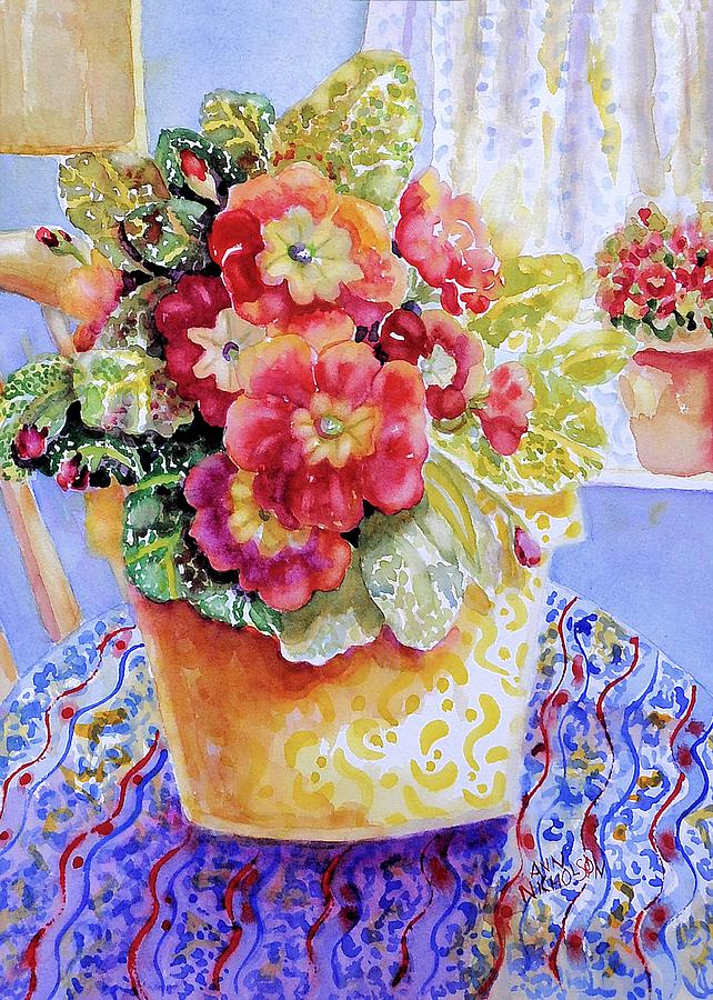 Kitchen Primrose II #1 Painting by Ann Nicholson
