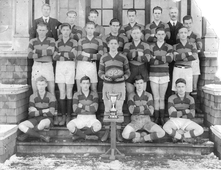 Kitsilano Rugby Team 1922 - 1923 Mainland and B.C. Champions, Winners of the Thomson Cup #1 Painting by Celestial Images