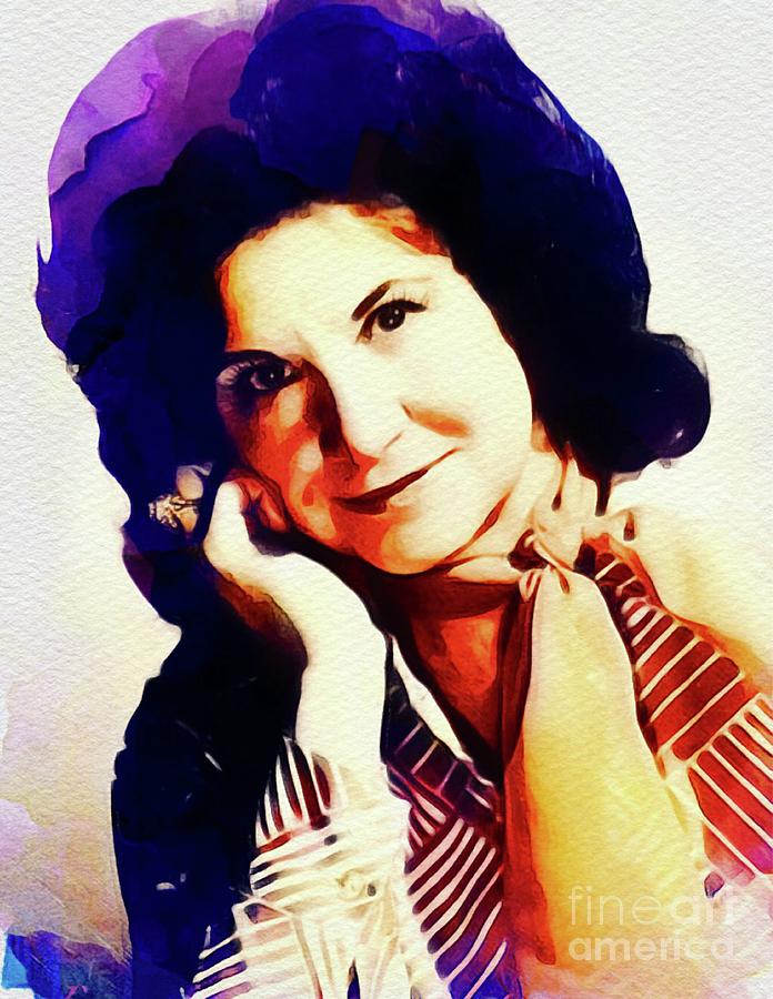 Kitty Wells, Vintabe Country Singer Painting