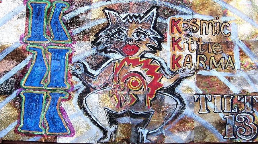 Kosmic Kitty Karma #1 Mixed Media by William Tilton
