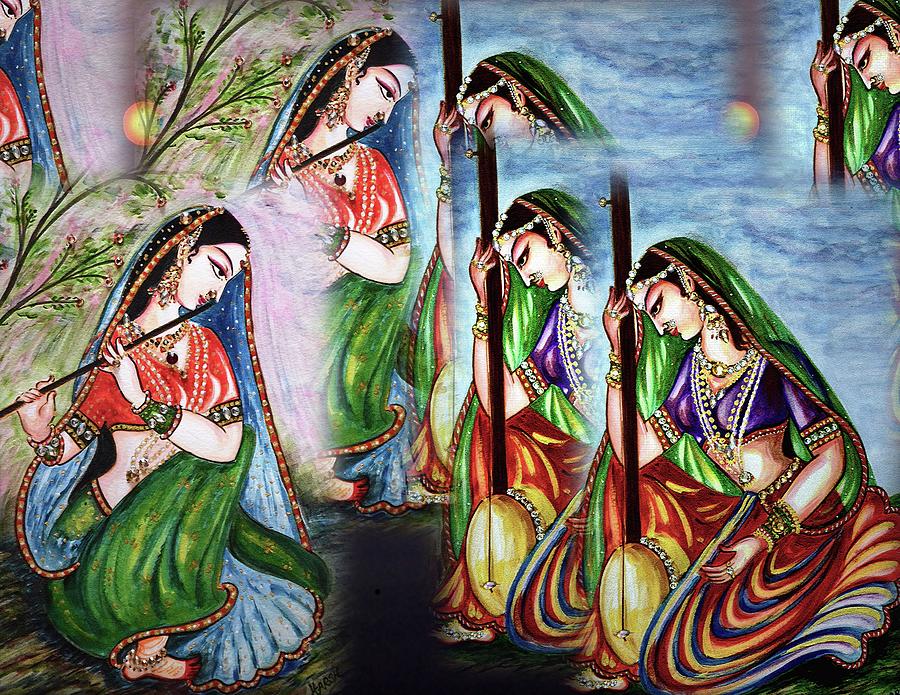 Krishna Prayer  #2 Digital Art by Harsh Malik