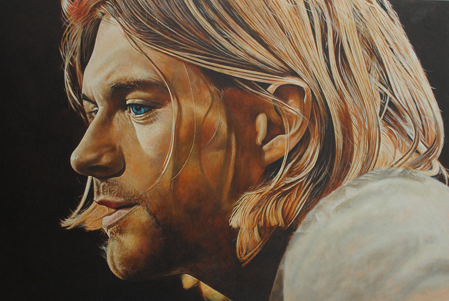 Kurt Cobain #1 Painting by David Dunne