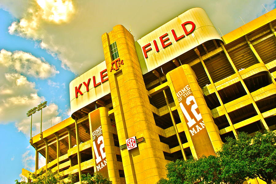College Station Photograph - Kyle Field Aggieland #1 by Chuck Taylor