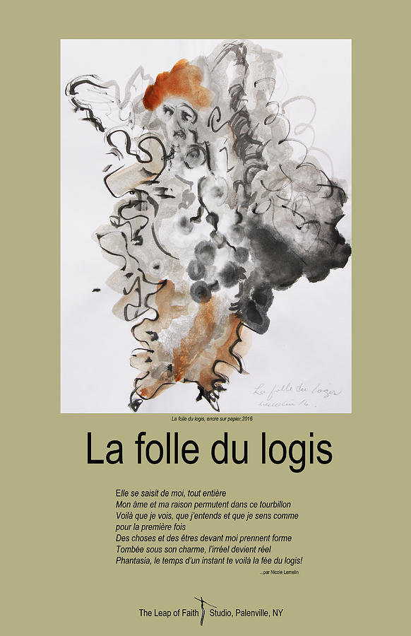 La Folle du logis Drawing by Nicole Lemelin Fine Art America