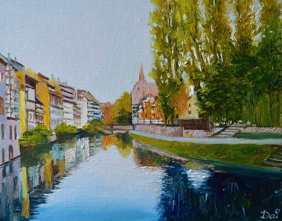 La Petite France in Strasbourg #1 Painting by Dai Wynn