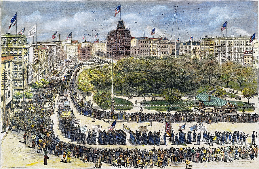Labor Day Parade, 1882 #1 Photograph by Granger