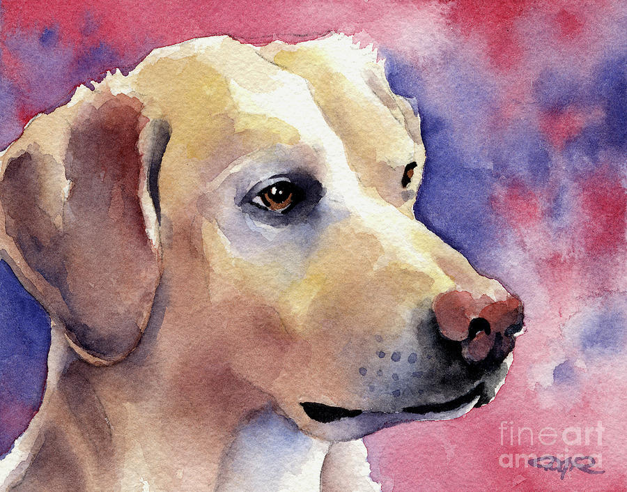 Portrait Painting - Labrador Retriever #7 by David Rogers